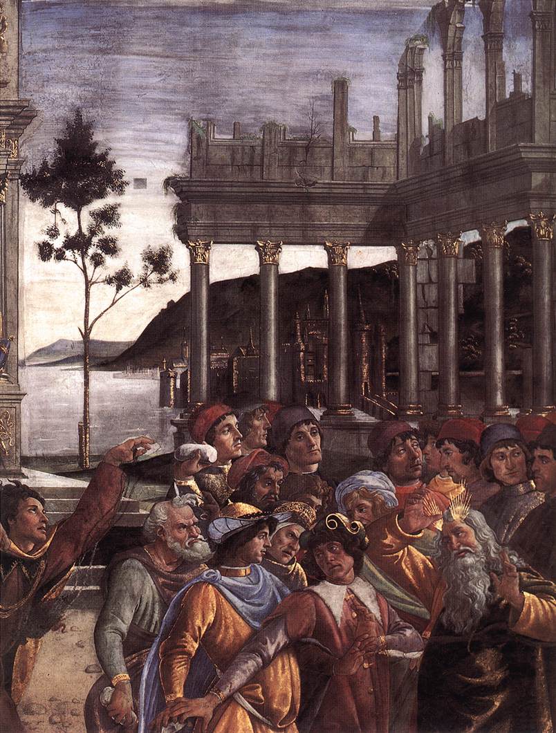 Botticelli Punishment De Korah Detalle 4 — Sandro Botticelli — Renacimiento