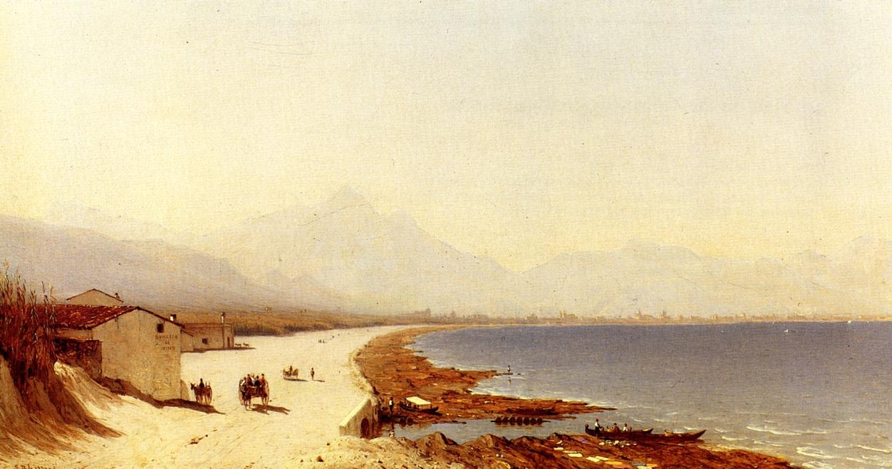 Camino De Mar Cerca De Palermo Sicily Gifford — Sanford Robinson Gifford