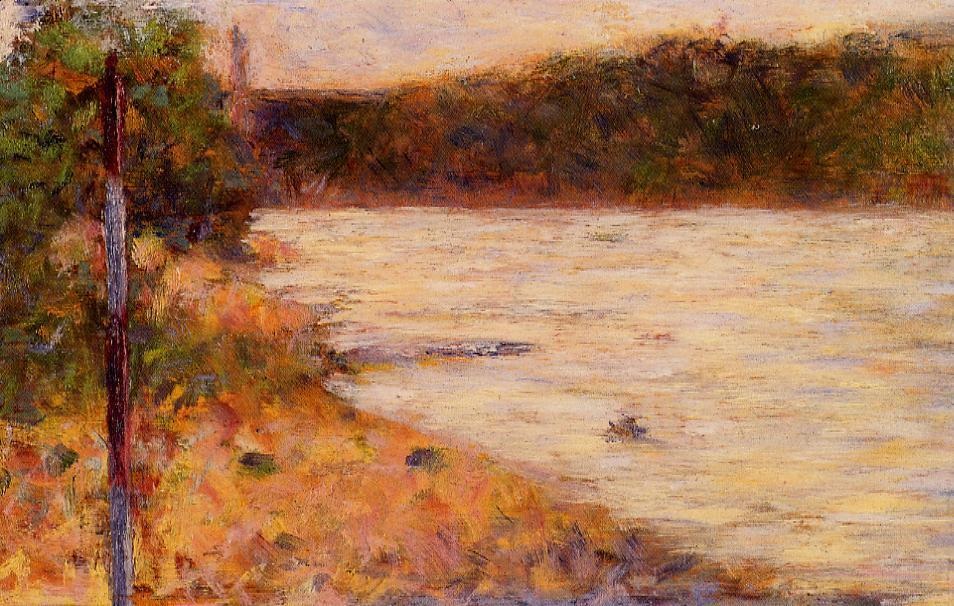 Banandose En Asnieres Banks De Rio Seurat — Seurat