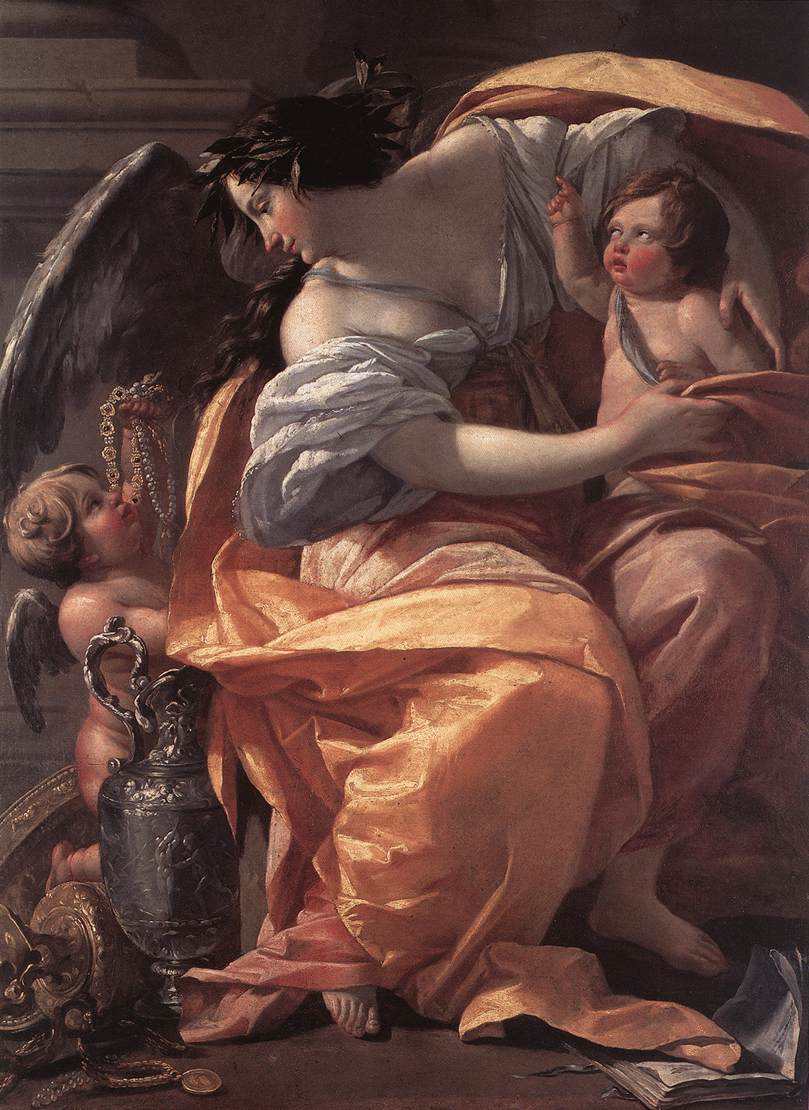 Alegoria De Wealth Vouet — Simon Vouet