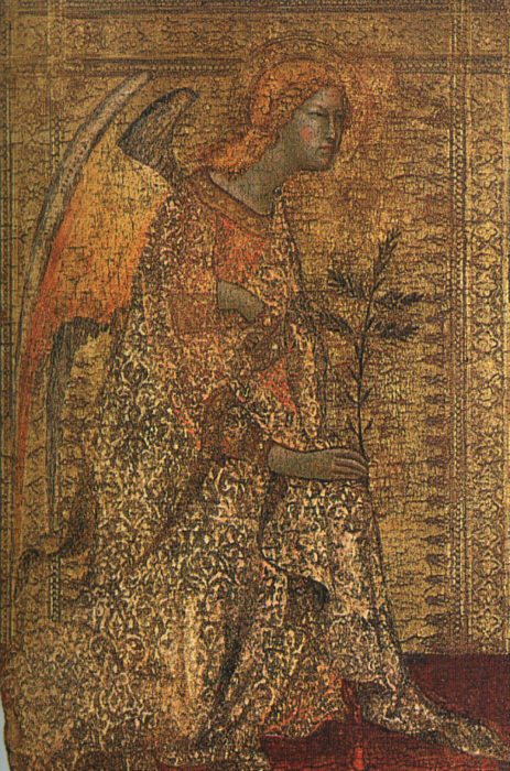 La Anunciación con Santos, Simone Martini