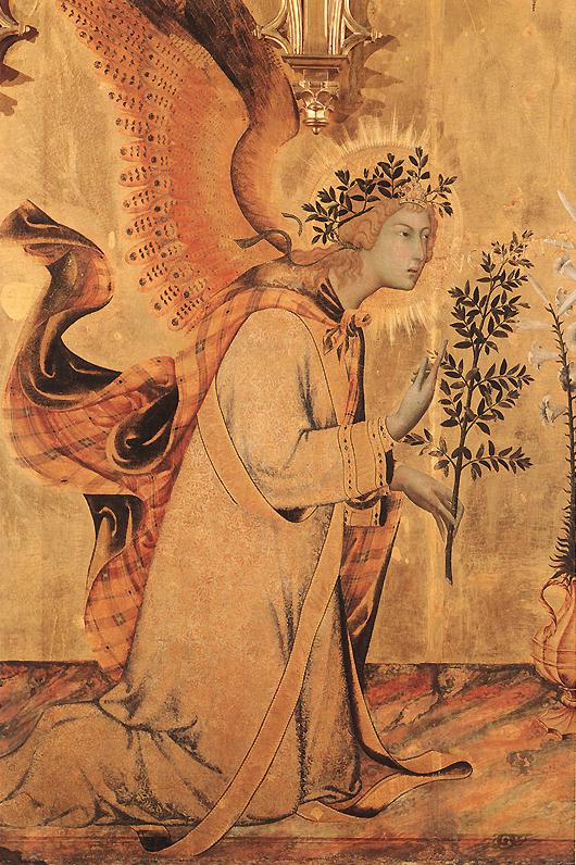 Anunciacion Y Two Saints Detalle 2 Martini — Simone Martini