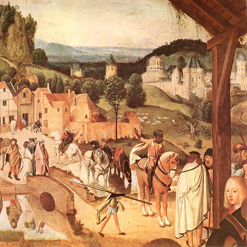 Adoracion De Magi Detalle Geertgen — Sint Jans Geertgen