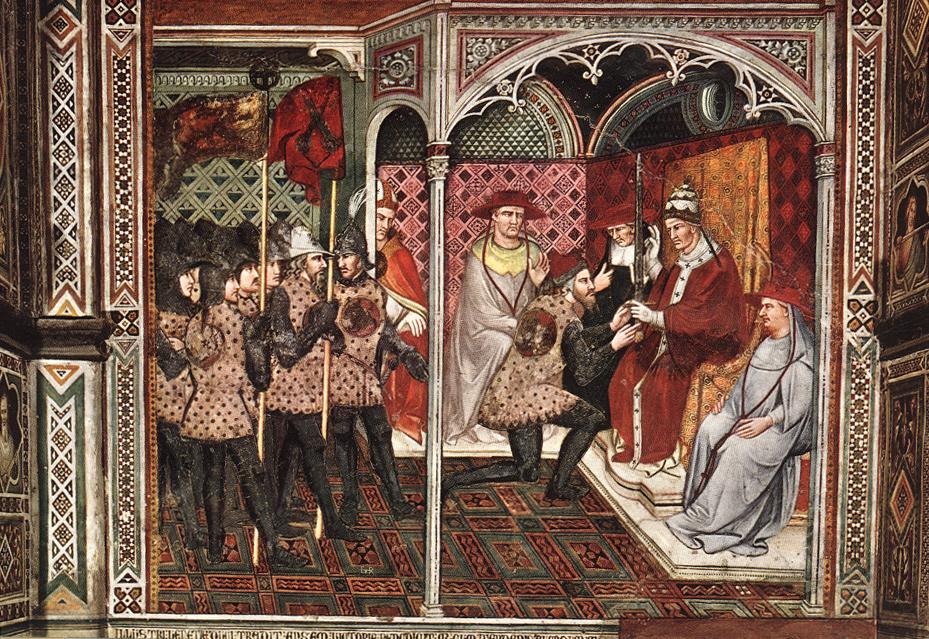 Papa Alexander Iii Receives Ambassador Aretino — Spinello Aretino
