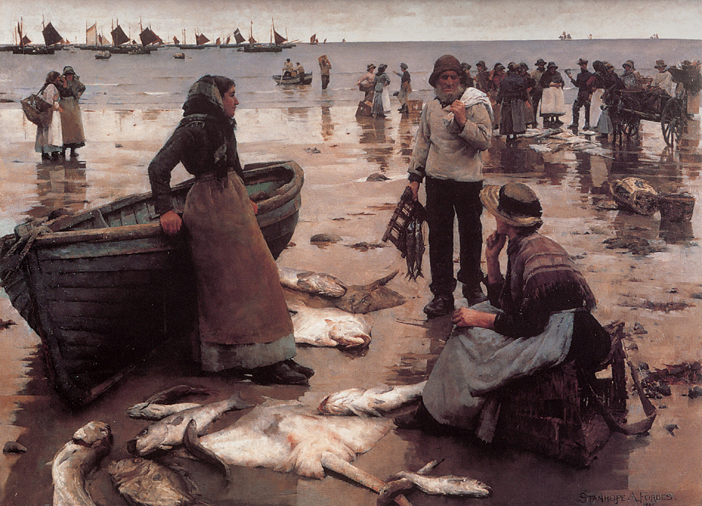 Pez Sale Sobre Cornish Playa Forbes — Stanhope Alexander Forbes