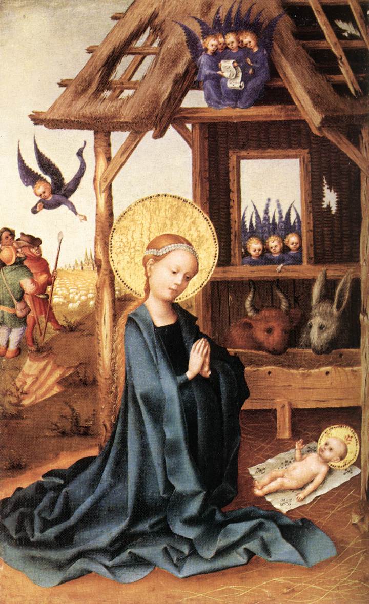 Adoracion De Nino Jesus Lochner — Stephan Lochner