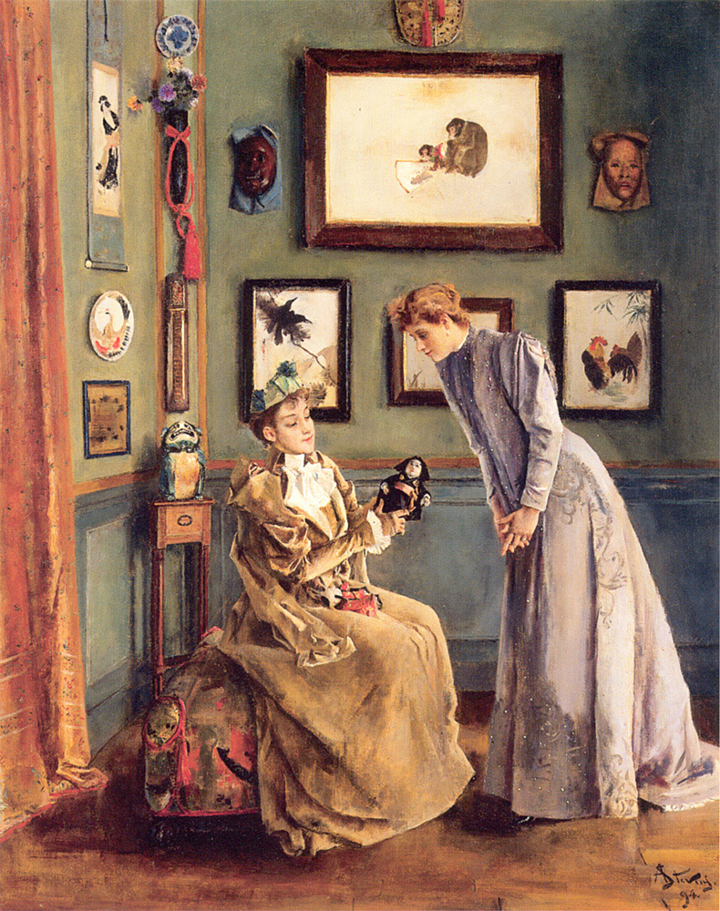 Dama Con Japanese Doll Alfred — Stevens Alfred