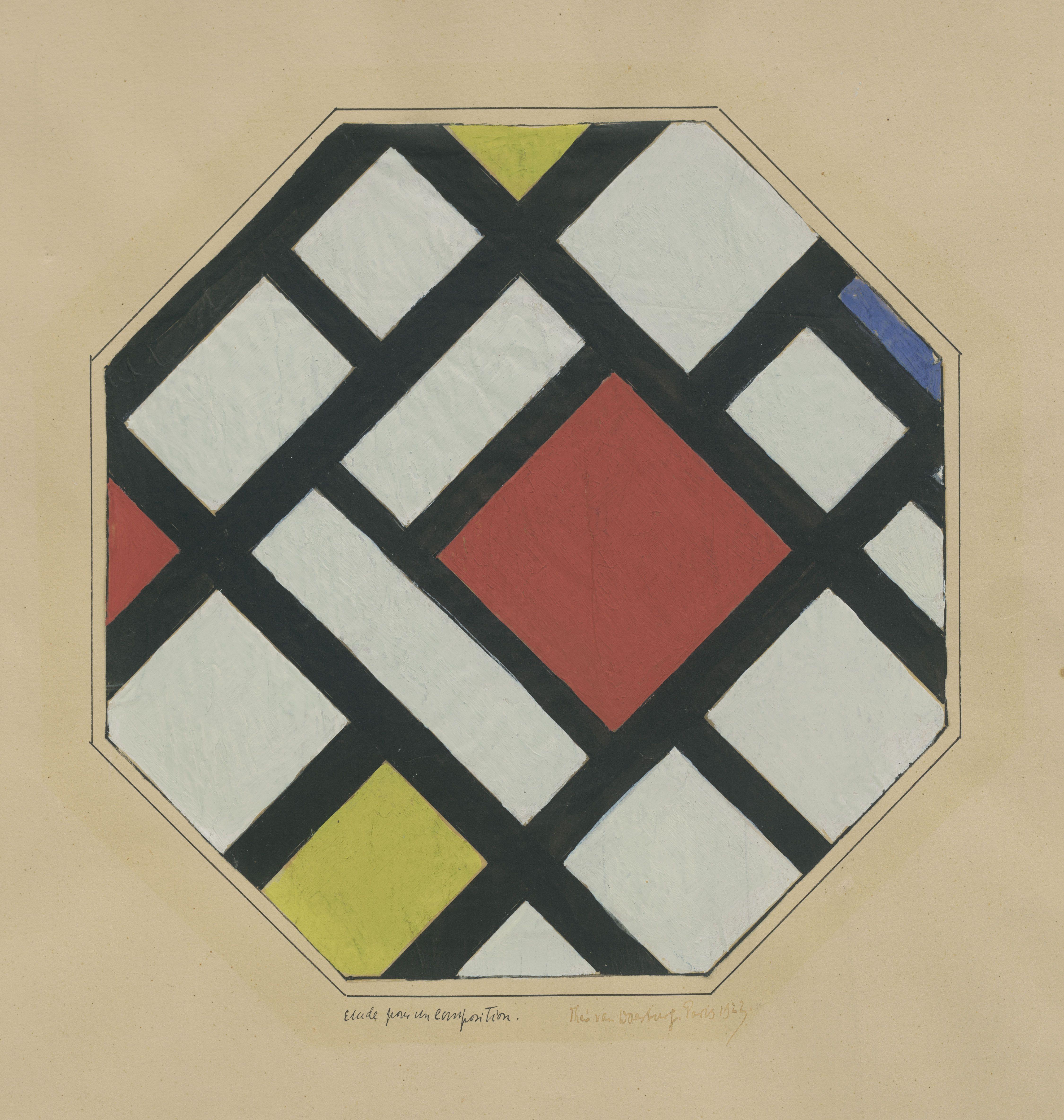 Estudio Para Composicion Doesburg — Theo Van Doesburg