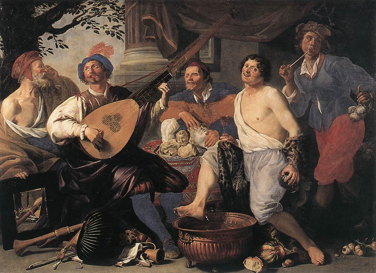 Alegoria De Five Senses Rombouts — Theodor Rombouts