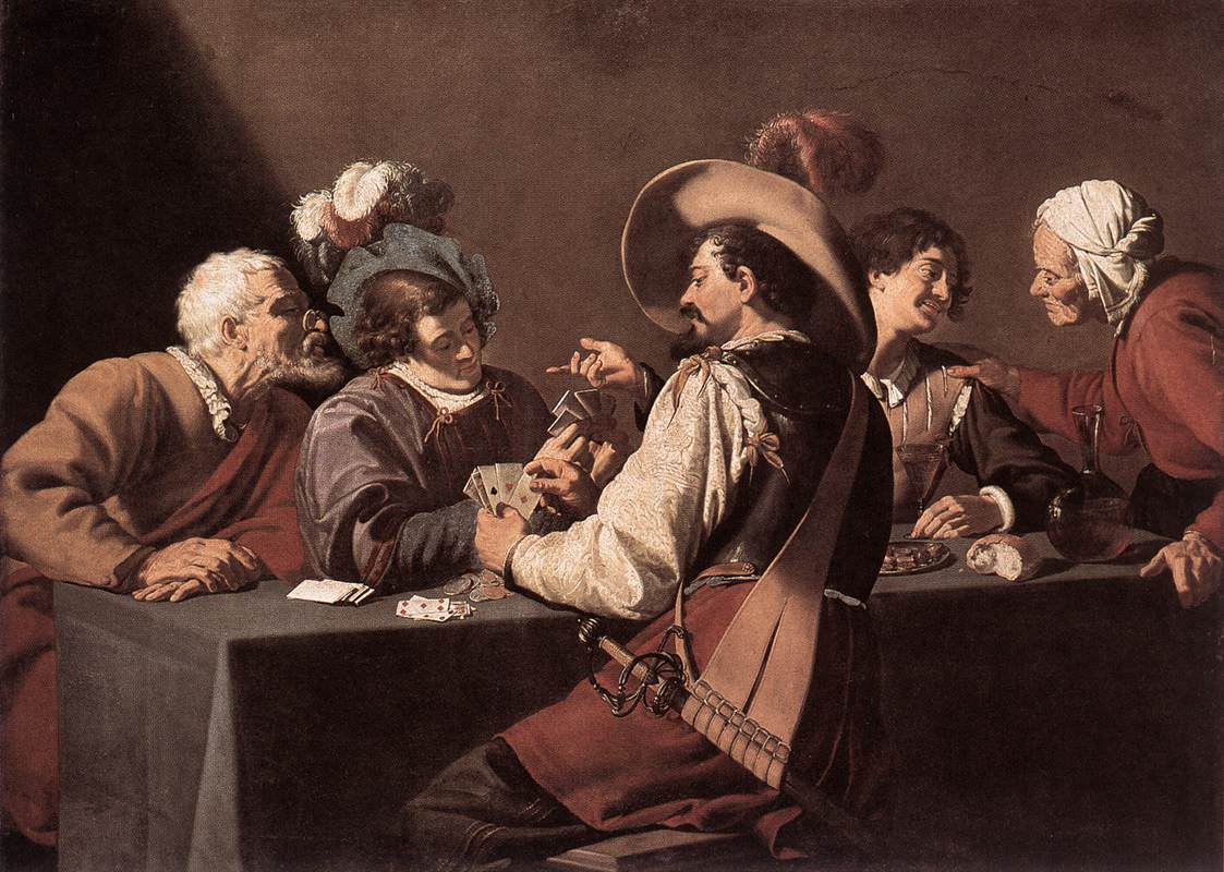 Card Players 1 Rombouts — Theodor Rombouts