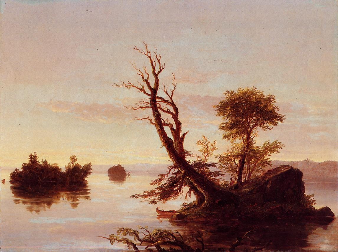 American Lago Escena Cole — Thomas Cole