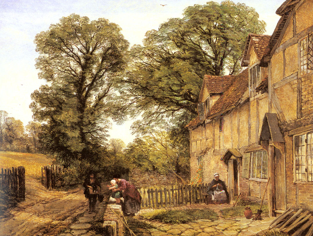 Pedlarss Visit Creswick — Thomas Creswick