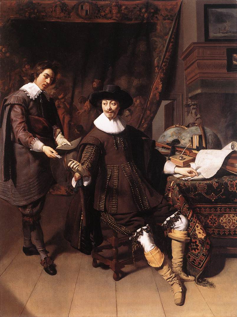 Constantijn Huygens Y His Clerk Keyser — Thomas De Keyser