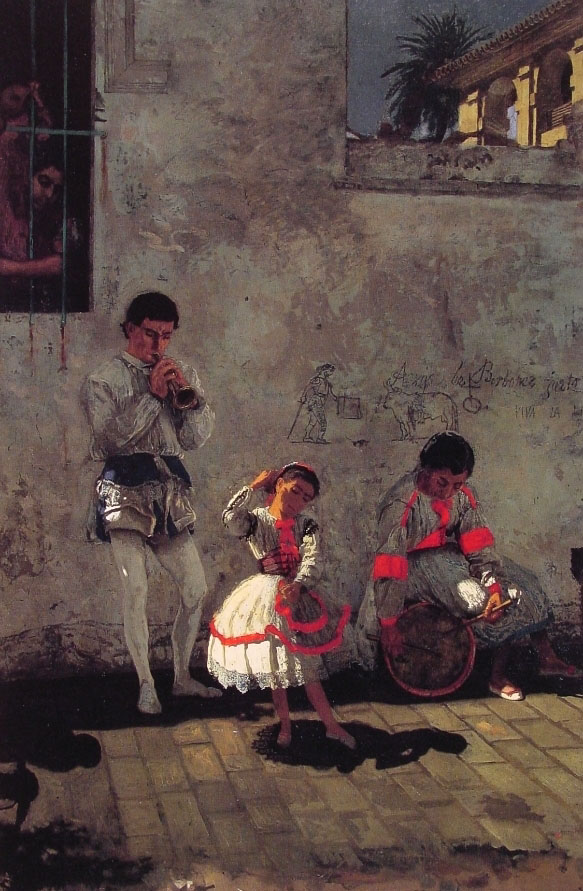 Calle Escena En Seville Eakins — Thomas Eakins