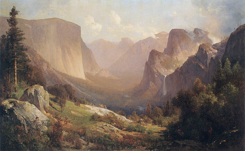 Vista De Yosemite Valle Hill — Thomas Hill