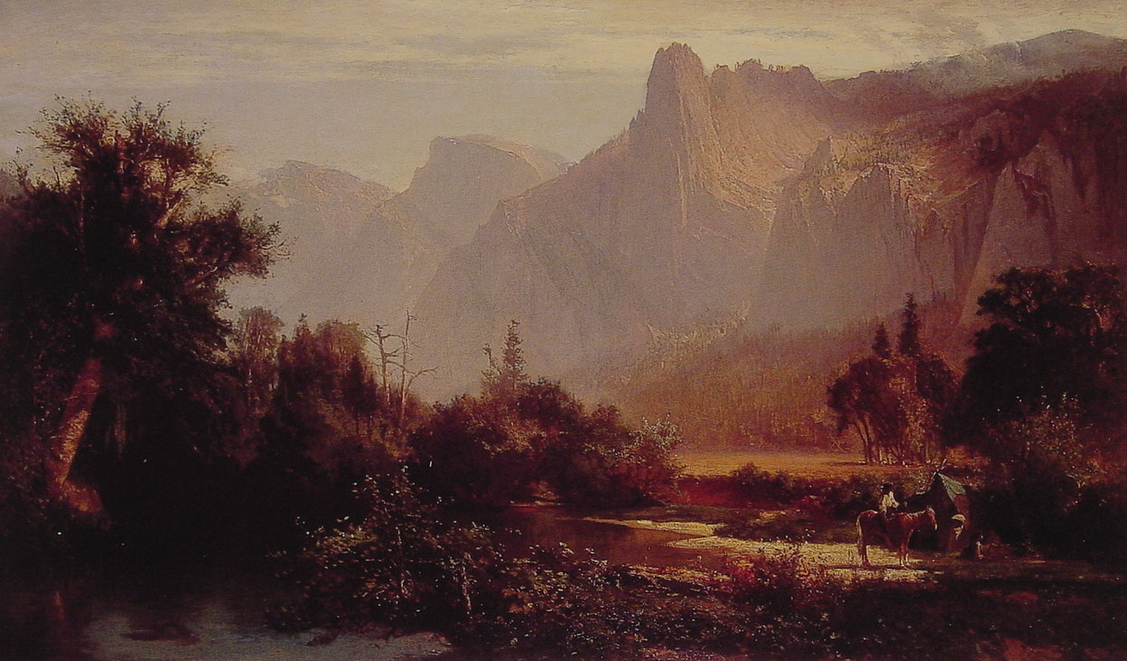 El medio domo desde el valle de Yosemite, Ansel Adams