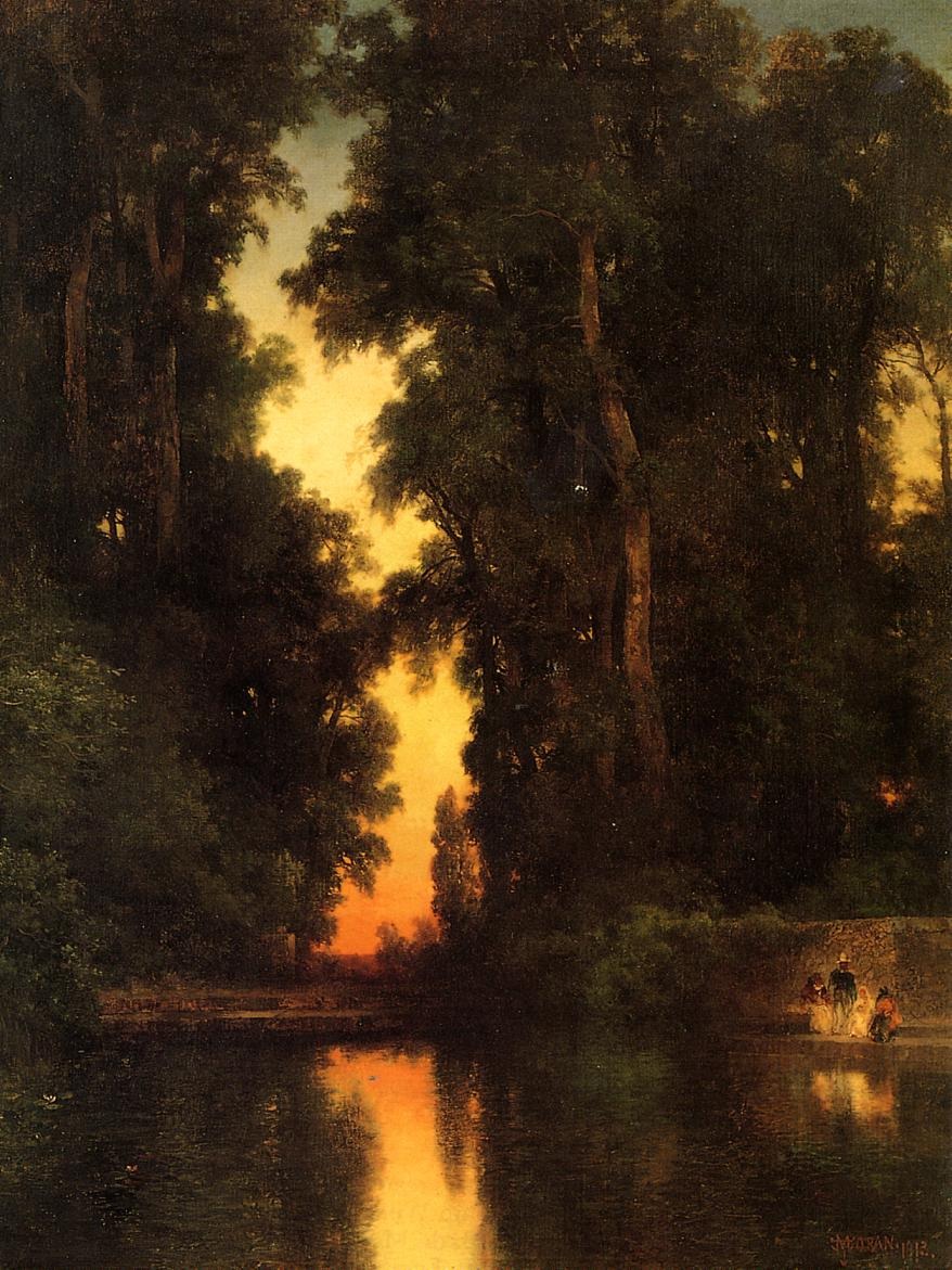 Borda Gardens Mexico Moran — Thomas Moran
