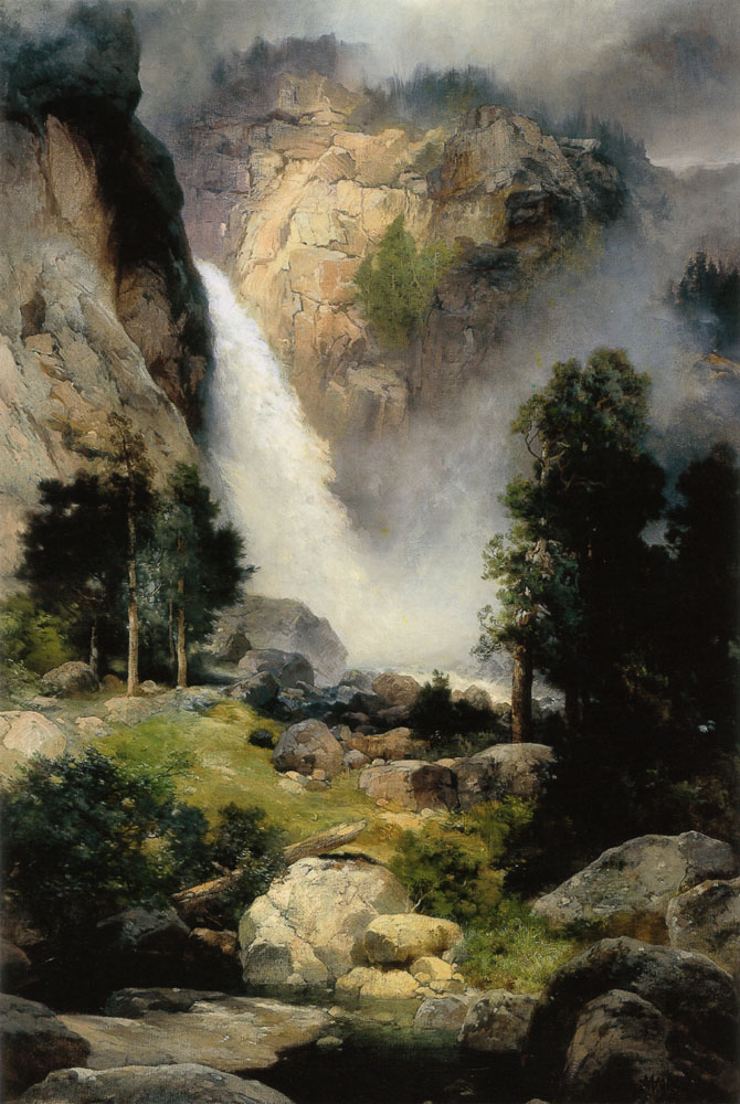 Cascade Falls Yosemite Moran — Thomas Moran