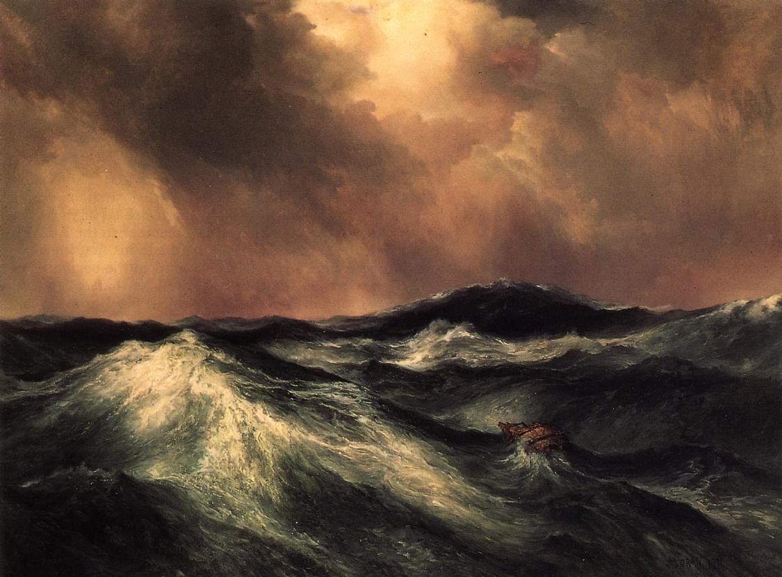 Furioso Mar Moran — Thomas Moran