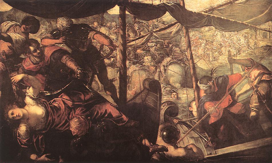 Batalla Entre Turks Y Christians Tintoretto — Tintoretto