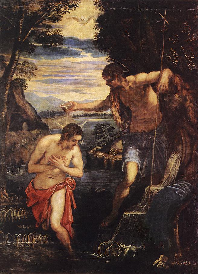 Bautismo De Cristo 1 Tintoretto — Tintoretto