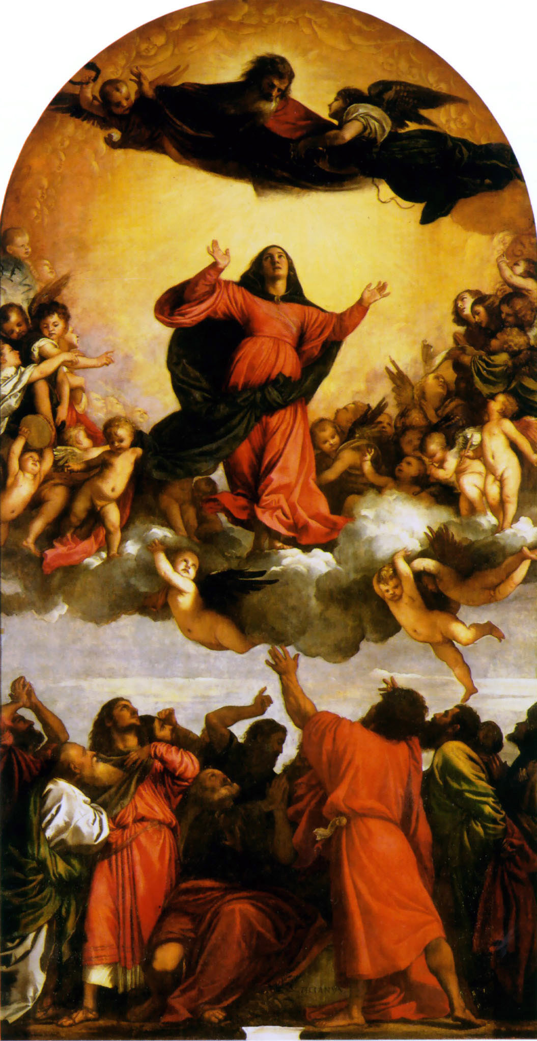 Asuncion De Virgen Tiziano — Tiziano
