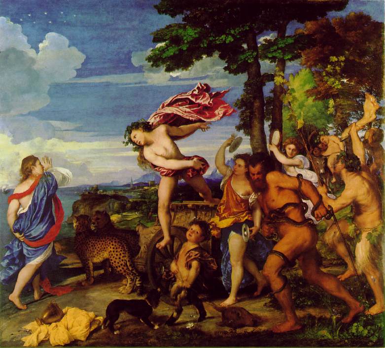 Bacchus Y Ariadne Tiziano — Tiziano