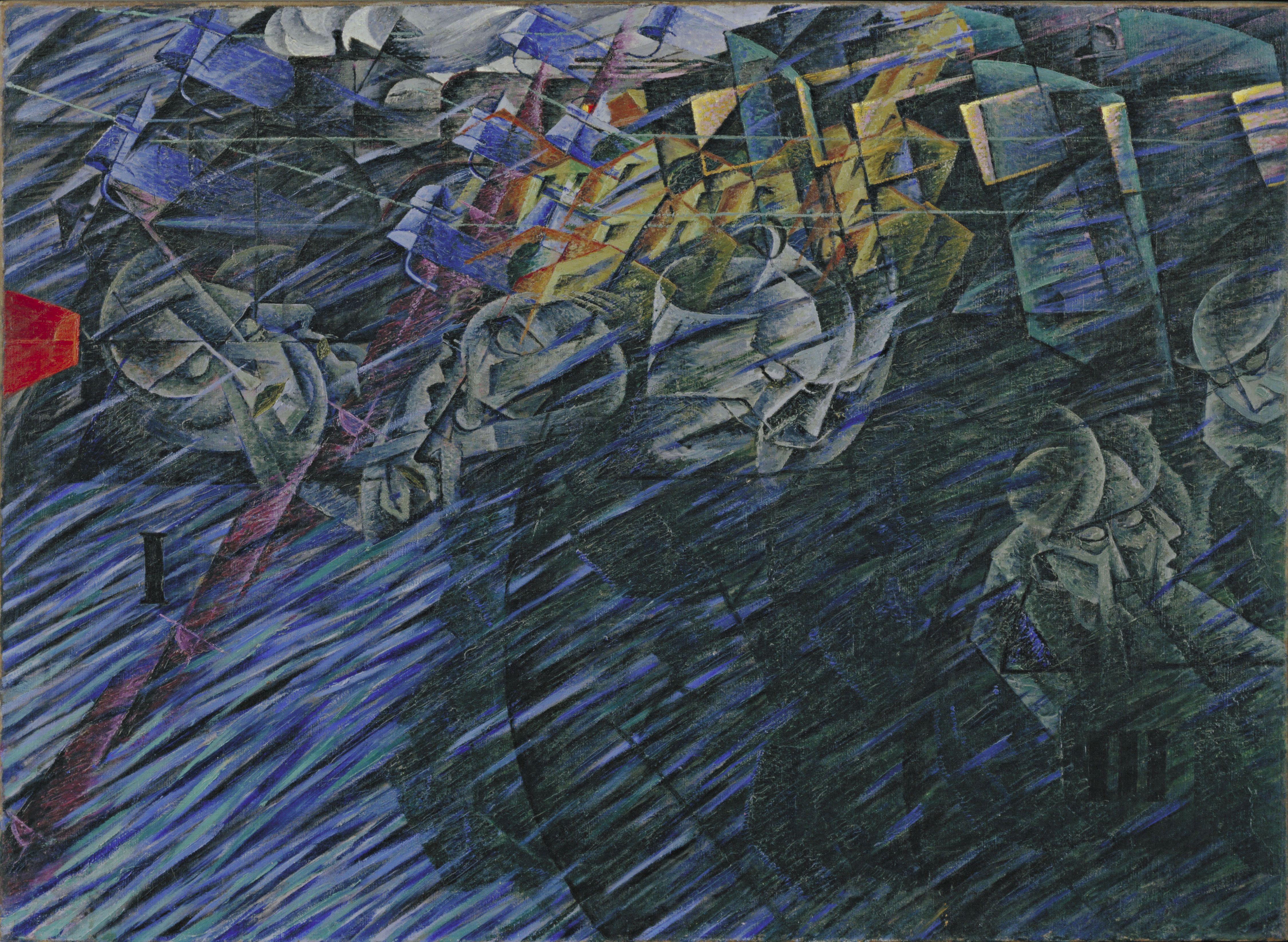 States De Mind Ii Those Who Go Boccioni — Umberto Boccioni