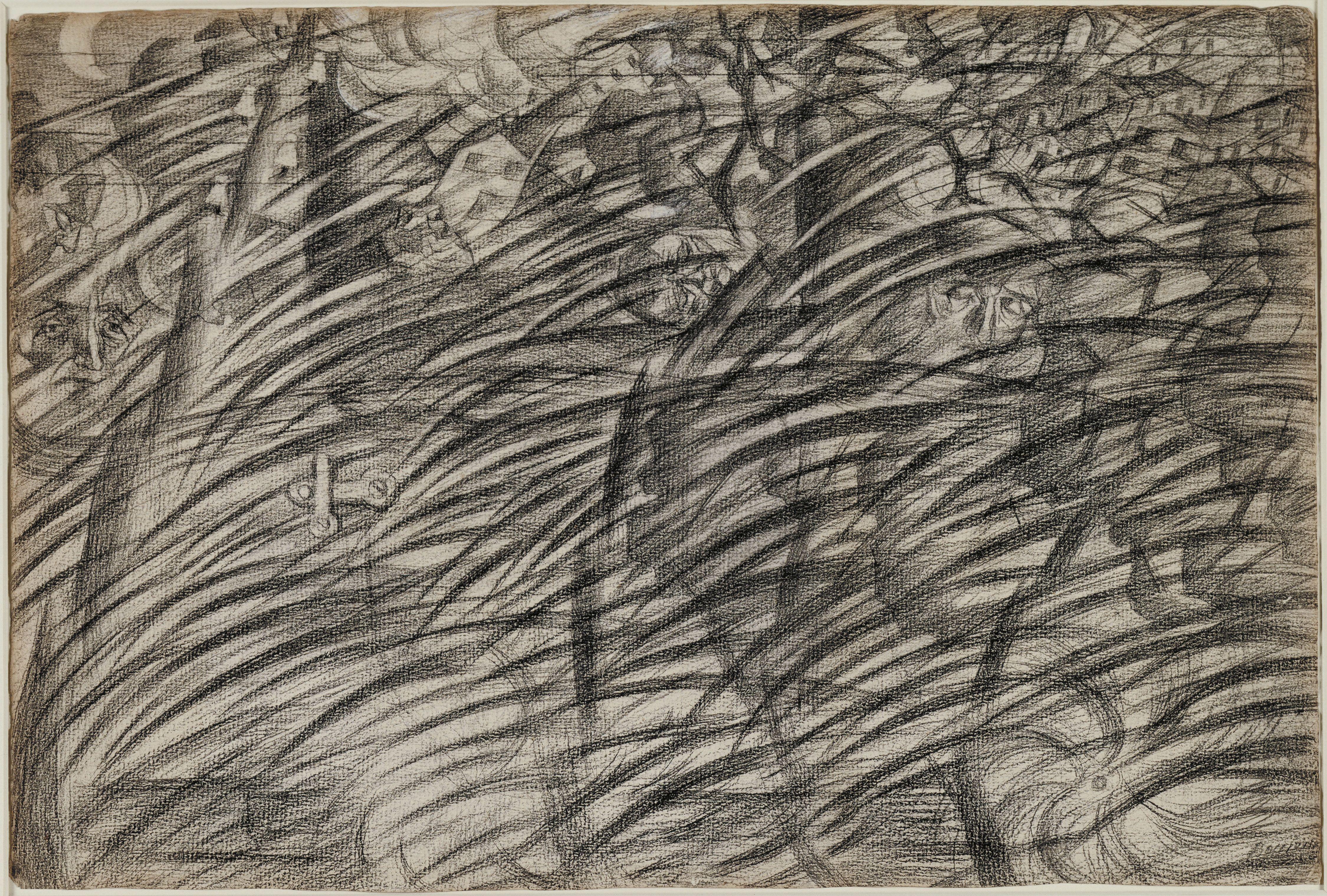 States De Mind Those Who Go Boccioni — Umberto Boccioni
