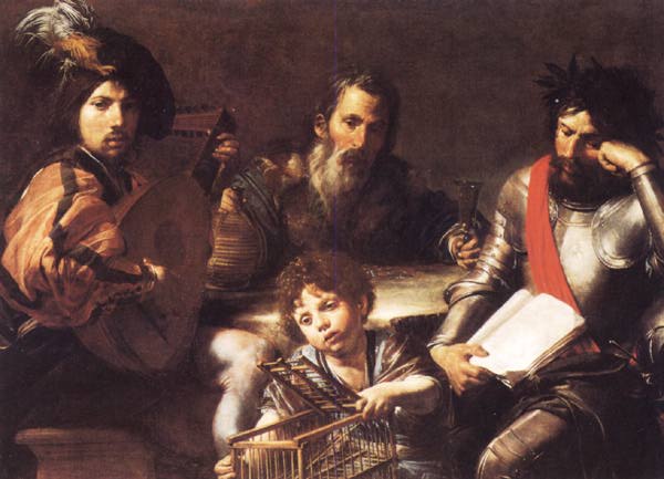 Four Ages De Hombre Boulogne — Valentin De Boulogne