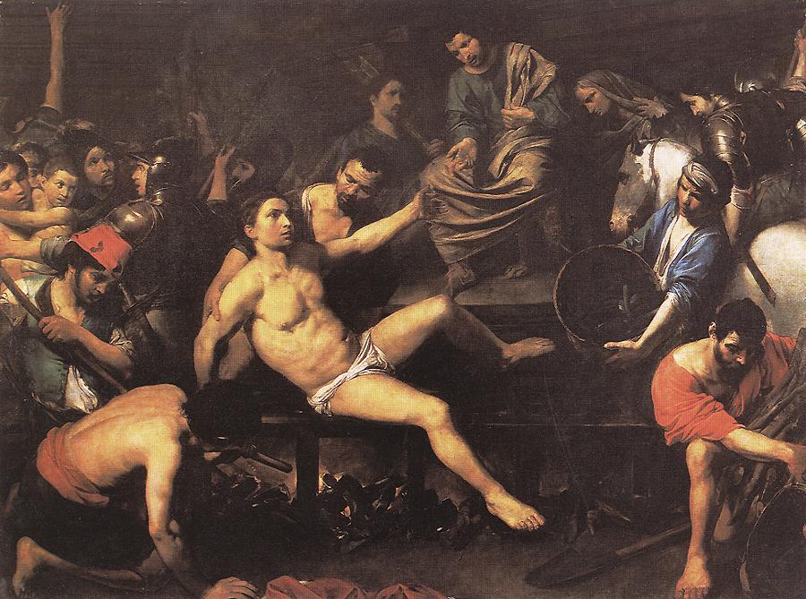 Martyrdom De San Lawrence Boulogne — Valentin De Boulogne