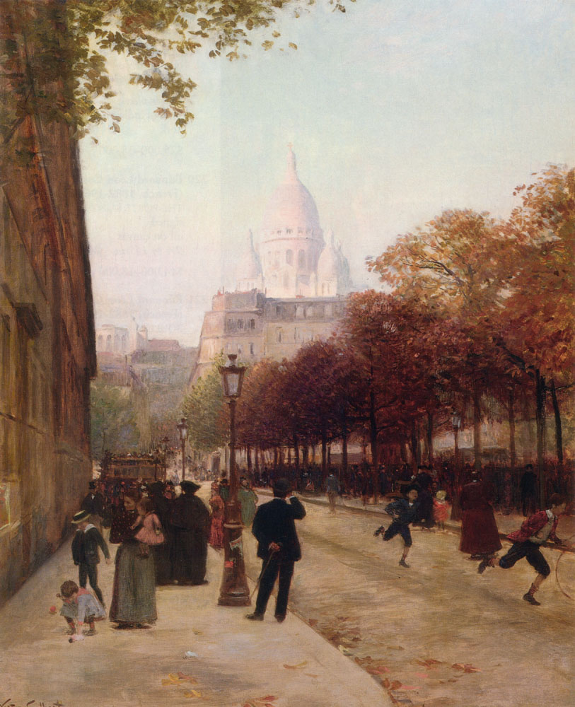 Place Danvers Et Le Sacre Coeur Paris Gilbert — Victor Gabriel Gilbert