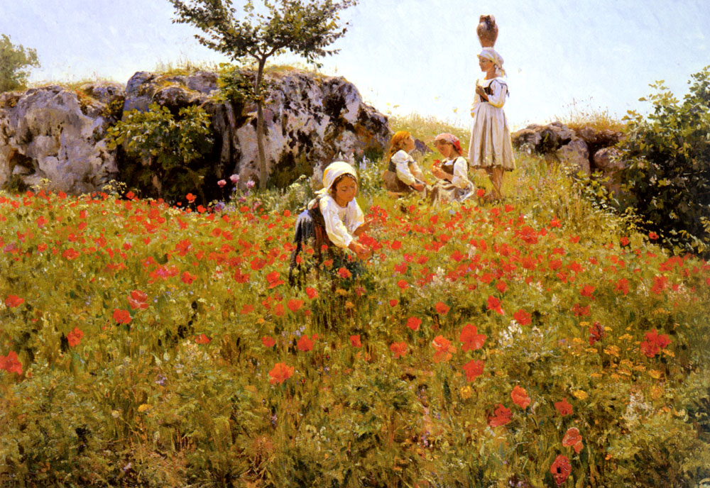 Recogiendo Poppies Sora Pedersen — Viggo Pedersen