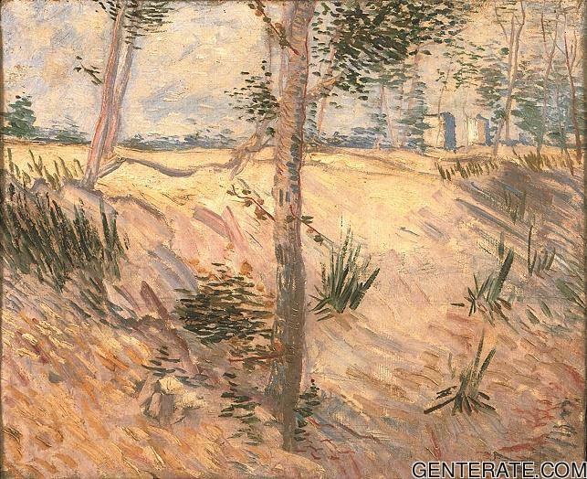 Arbre Dans Un Champ Van Gogh — Vincent Van Gogh — Posimpresionismo