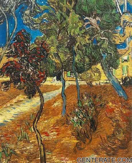 Arbres Dans Le Jardin De Lhopital De Santo Paul Van Gogh — Vincent Van Gogh — Posimpresionismo