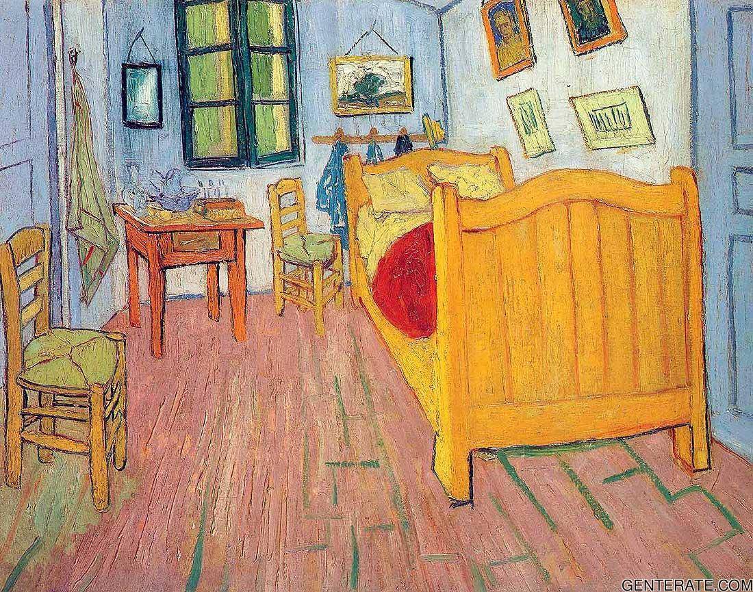 El dormitorio en Arlés, Vincent van Gogh