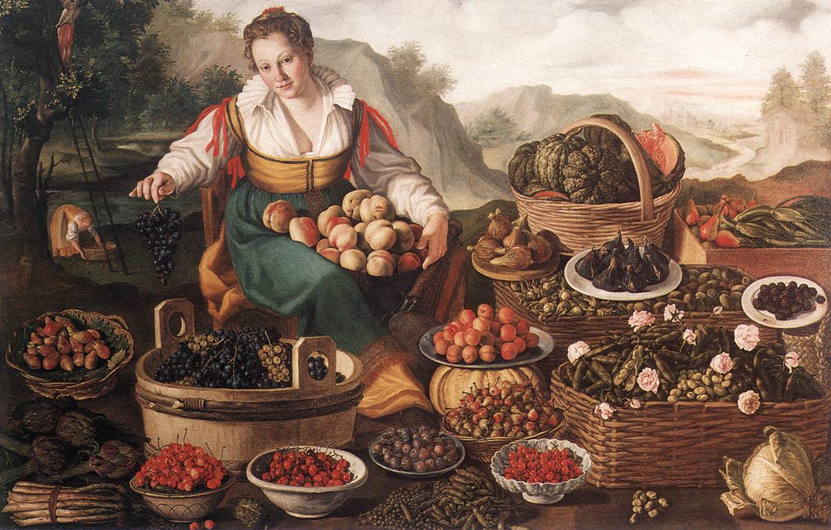 Fruta Seller Campi — Vincenzo Campi