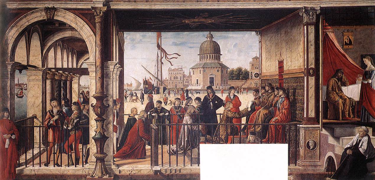Arrival De English Ambassadors Carpaccio — Vittore Carpaccio