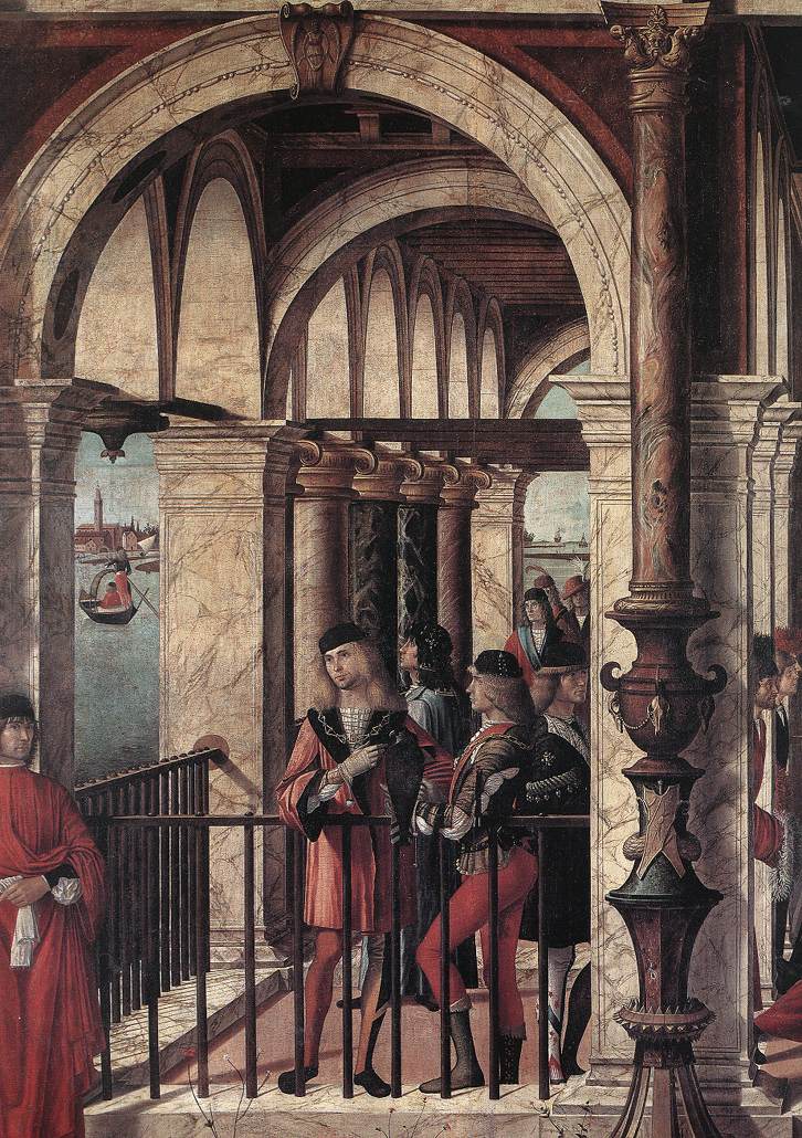 Arrival De English Ambassadors Detalle 1 Carpaccio — Vittore Carpaccio