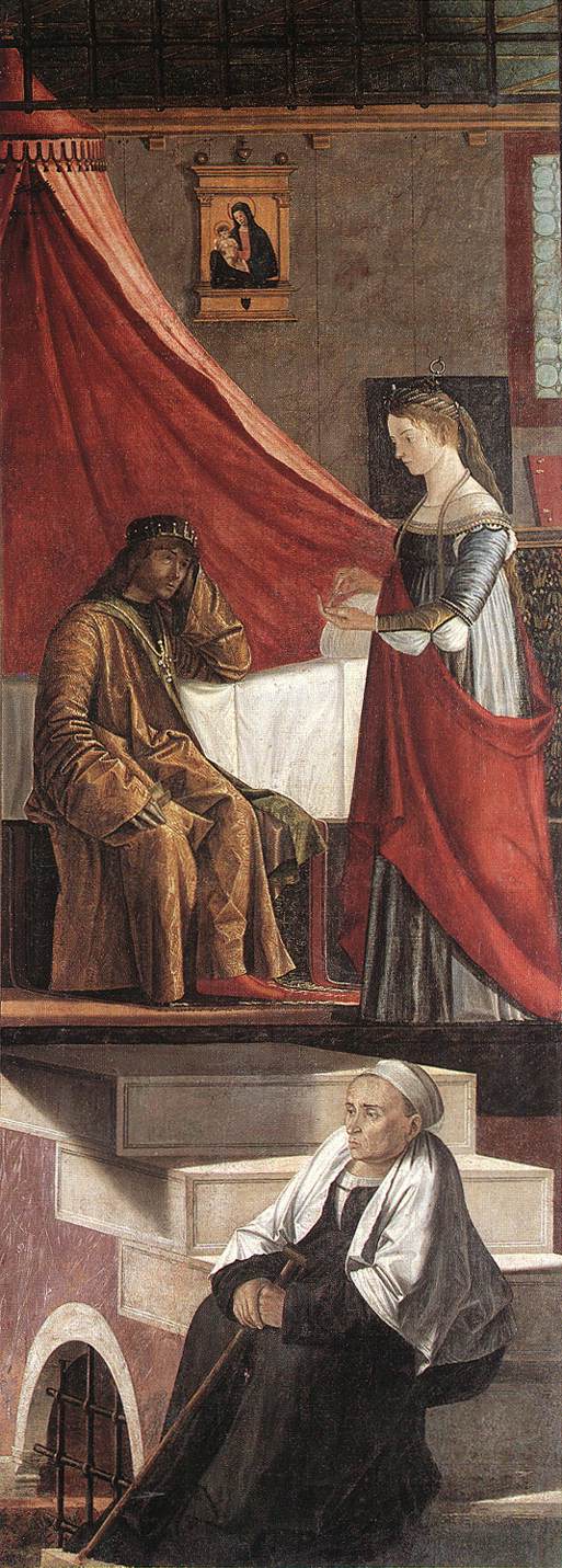 Arrival De English Ambassadors Detalle 4 Carpaccio — Vittore Carpaccio