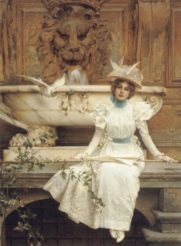 Esperando De Fuente Corcos — Vittorio Corcos
