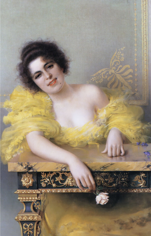 Retrato De Joven Mujer Corcos — Vittorio Corcos