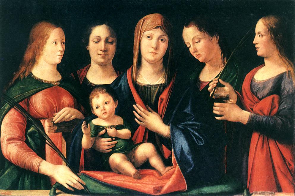 Mary Y Nino Con Sts Mary Magdalene Y Catherine Vivarini — Vivarini