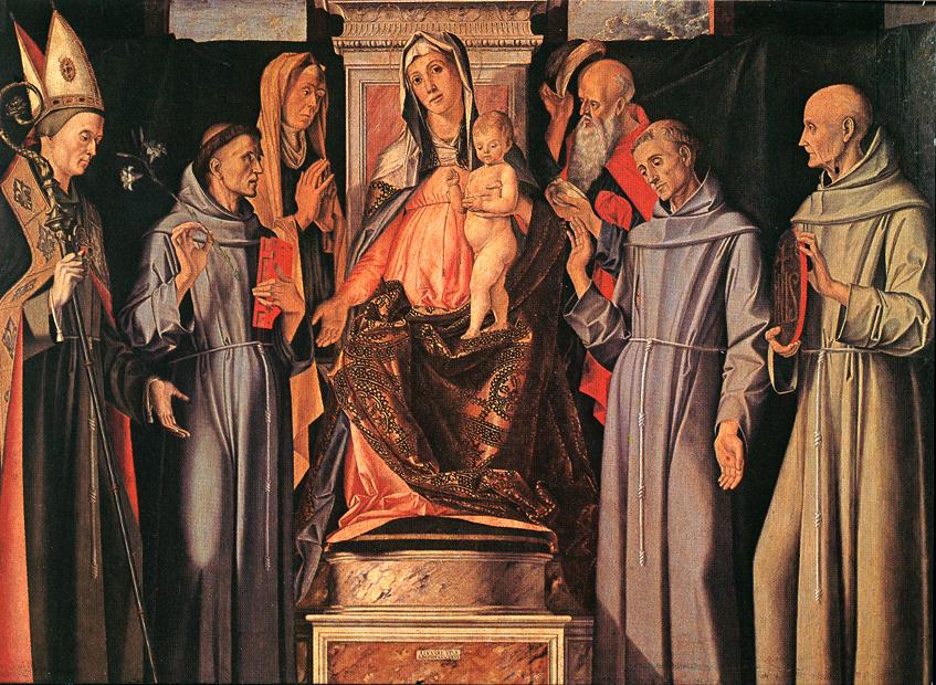 Sagrado Family Sacra Conversazione Vivarini — Vivarini