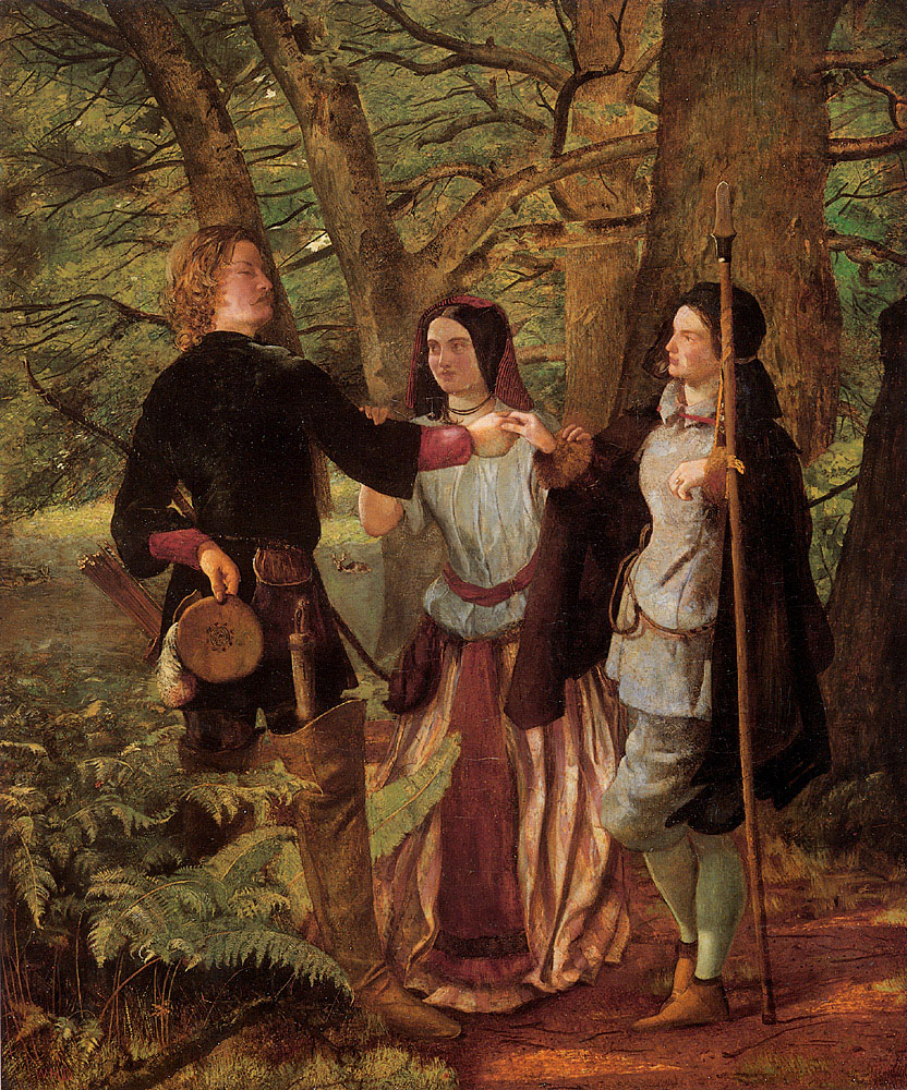 Mock Marriage De Orlando Y Rosalin Deverell — Walter Howell Deverell