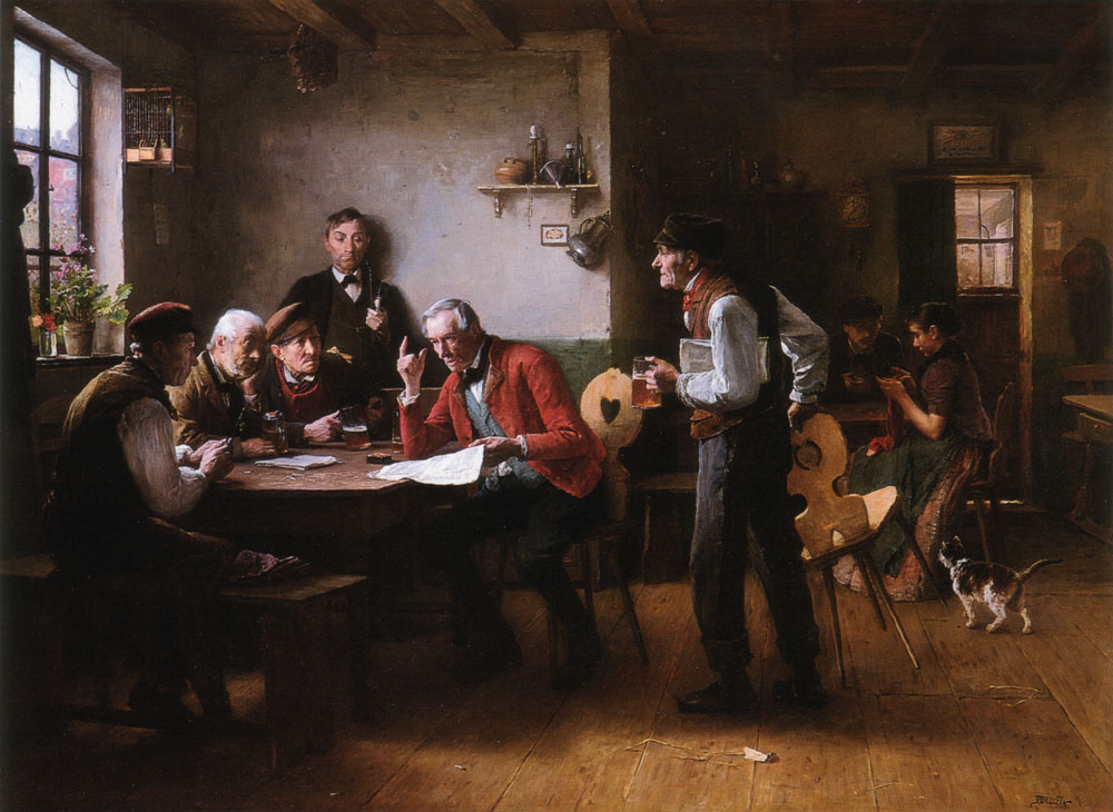 Gossip Brozik — Wenceslas Vacslav Brozik