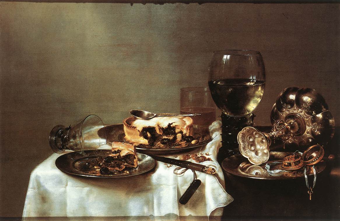 Breakfast Mesa Con Blackberry Pie Heda — Willem Claesz Heda