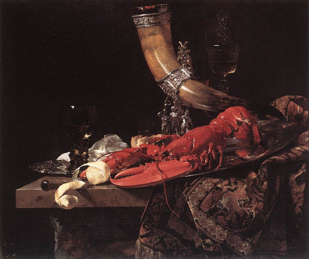 Bodegon Con Bebiendo Horn Kalf — Willem Kalf