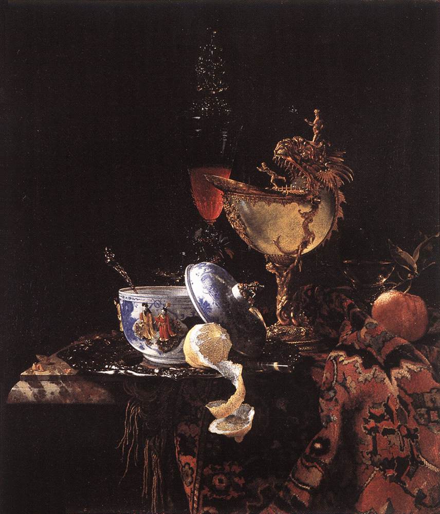Bodegon Con Nautilus Taza Kalf — Willem Kalf