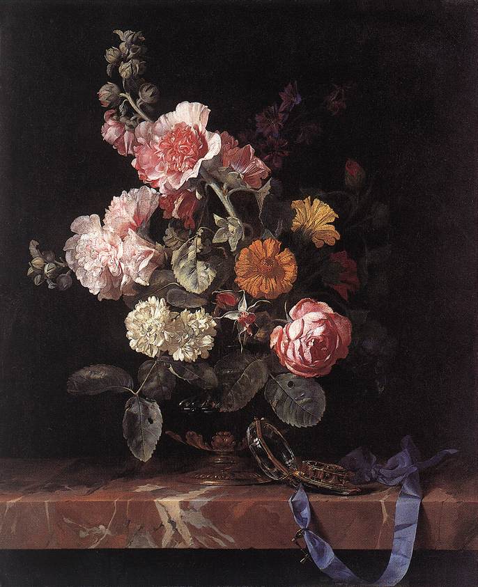 Jarron De Flores Con Watch Aelst — Willem Van Aelst